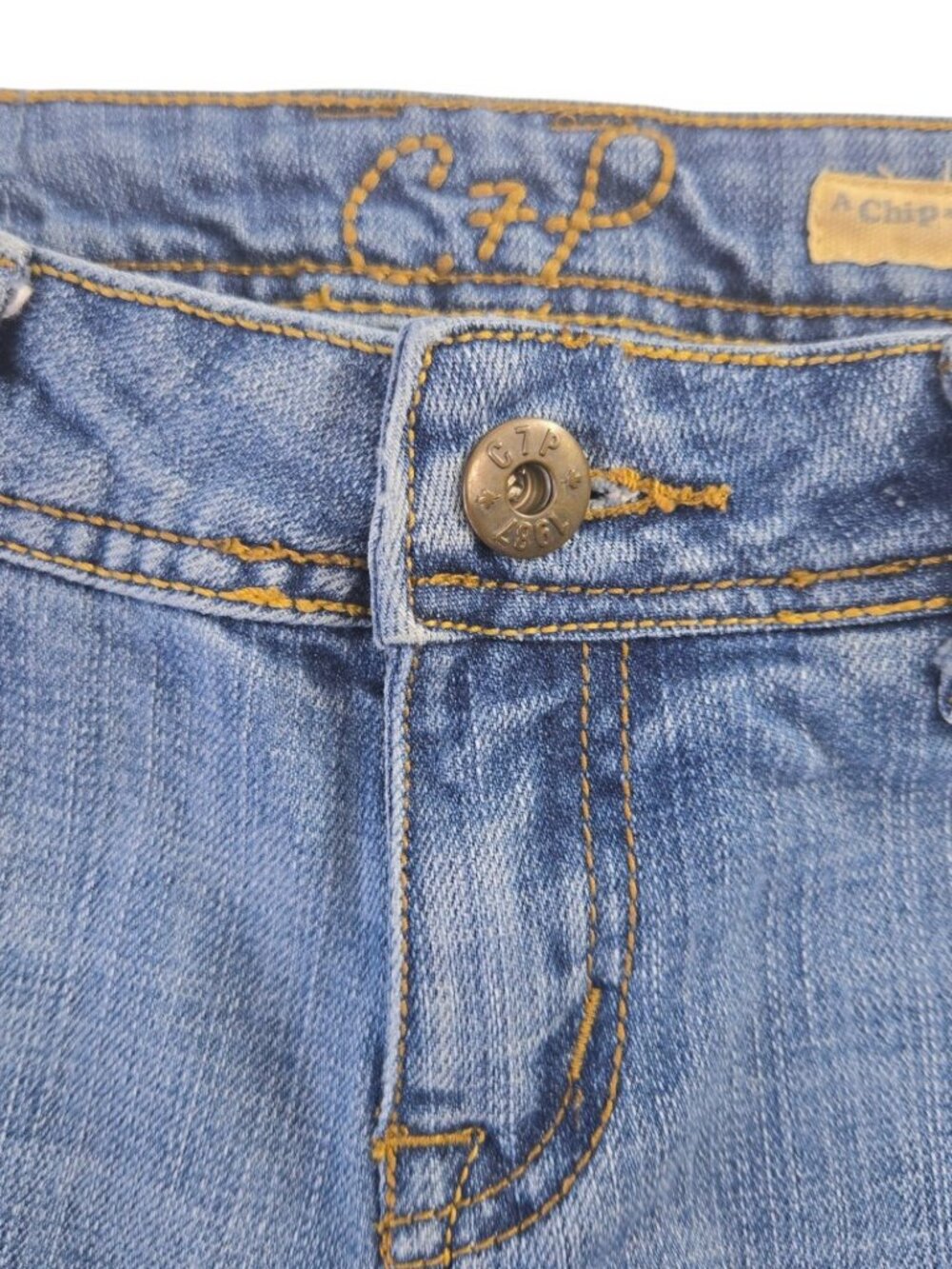 Chip & Pepper Jeans SIZE 5 Women-Junior Low Rise Flare  W28 L31 Y2K Medium Wash - Picture 7 of 16